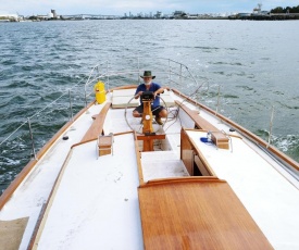 Cruising Yacht in Marina