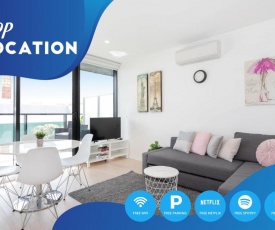 South Yarra City View Apartment with Car Park, Amazon Alexa, Spotify, Netflix, and WiFi